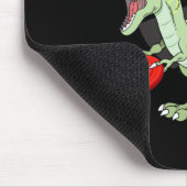 T Rex Frisbee Dinosaur Freizeitwerfer Dino Di Mousepad (Ecke)