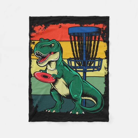 T-Rex-Frisbee-Dinosaurier-Freizeitwerfer Dino Di Fleecedecke (Vorderseite)