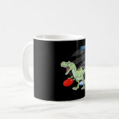 T Rex Frisbee Dinosaurier Freizeitwerfer Dino Di Kaffeetasse (Vorderseite Links)