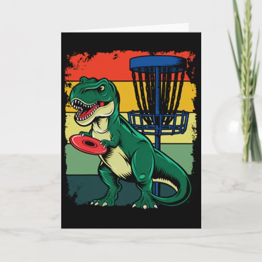 T Rex Frisbee Dinosaurier Freizeitwerfer Dino Di Karte (Vorderseite)