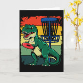 T Rex Frisbee Dinosaurier Freizeitwerfer Dino Di Karte (Gelbe Blume)