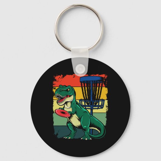 T Rex Frisbee Dinosaurier Freizeitwerfer Dino Di Schlüsselanhänger (Vorderseite)