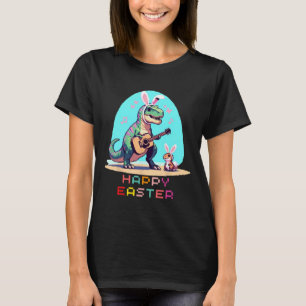 T-Rex Frohe Ostereier Retro Vintage Pixel Art Ro T-Shirt