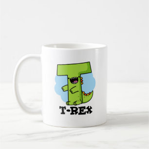 T-Rex Funny Alphabet Dinosaur Pun Kaffeetasse
