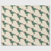 T-Rex Funny Boy Weihnachten Geschenkpapier (Flach)