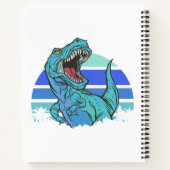 T-Rex Fußball-Spiele mit Namen Notizblock (Rückseite)