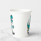 T-Rex Fußball-Spielsport Pappbecher (Rechts)