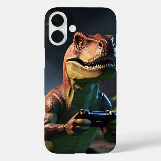 T-Rex Gamer Dino Art Case-Mate iPhone Hülle (Rückseite)