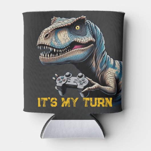 T-Rex Gamer It’s My Turn Design Dosenkühler (Vorderseite)