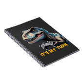 T-Rex Gamer It’s My Turn Design Notizblock (Rechte Seite)