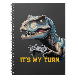 T-Rex Gamer It’s My Turn Design Notizblock