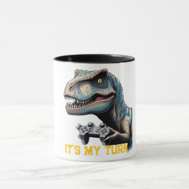 T-Rex Gamer It’s My Turn Design Tasse