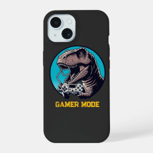 T-Rex Gamer-Modus Dinosaurier-Kunst iPhone 15 Hülle