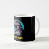 T-Rex-Gamer-Modus-Dinosaurier-Kunst Kaffeetasse (VorderseiteRechts)