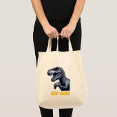 T-Rex Gamer "No More" Art Design Tragetasche (Vorderseite (Produkt))
