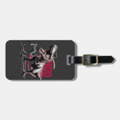 T-Rex Gamer Rage No More Design Gepäckanhänger (Vorderseite horizontal)