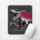 T-Rex Gamer Rage No More Design Mousepad (Mit Mouse)