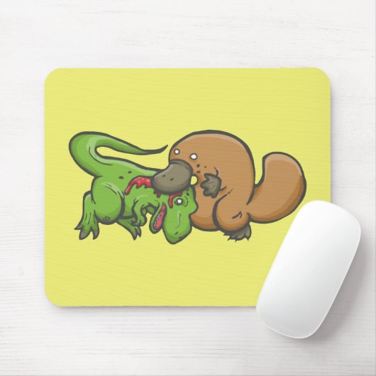 T-rex gegen Platypus Mousepad (Mit Mouse)