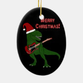 T-Rex Gitarren-Verzierung Keramik Ornament (Hinten)