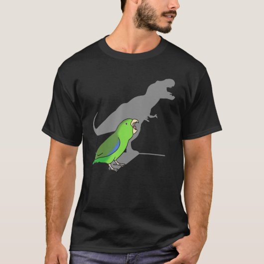 T Rex Green Parrotlet Cute Paraket Parrot Birb M T-Shirt (Vorderseite)