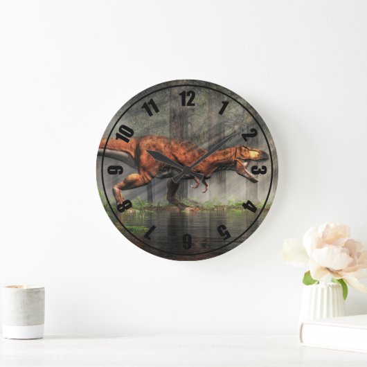 T-Rex Große Wanduhr (Zuhause)