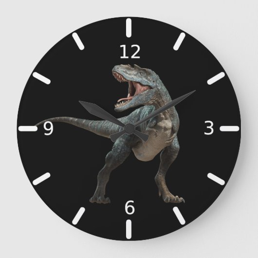 T.Rex Große Wanduhr (Vorderseite)