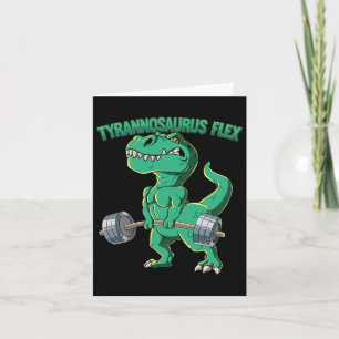 T-rex Gym Bodybuilding Tyrannosaurus Flex Karte