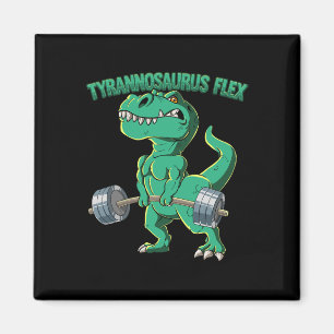T-rex Gym Bodybuilding Tyrannosaurus Flex Magnet