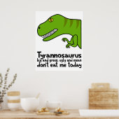 T-Rex Haiku Poster (Küche)
