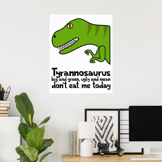 T-Rex Haiku Poster (Heimbüro)