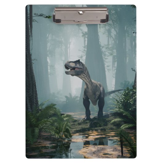 T-Rex Handtuch Klemmbrett (Vorderseite)
