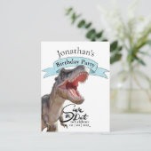 T Rex, Happy Birthday Boy Postkarte (Stehend Vorderseite)