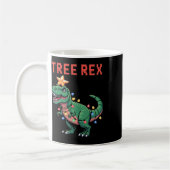 T-Rex hässlicher Weihnachtspullover Dinosaurier Kaffeetasse (Links)