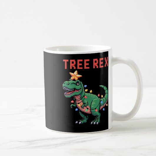 T-Rex hässlicher Weihnachtspullover Dinosaurier Kaffeetasse (Rechts)