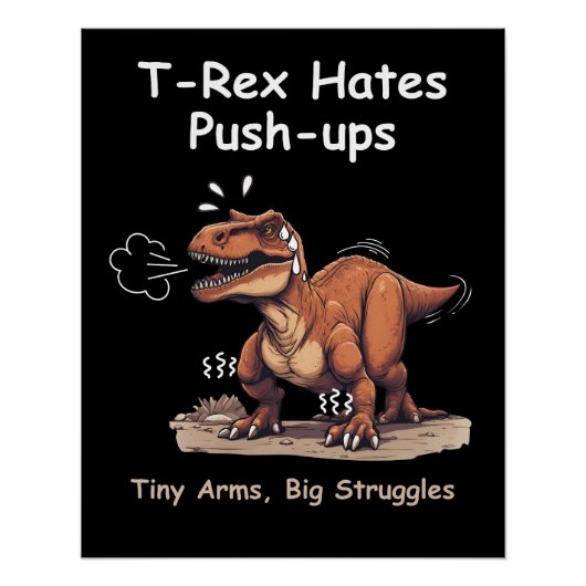 T-Rex hasst Anstoß: Kleine Waffen, große Kämpfe Poster (Vorderseite)