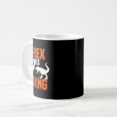 T-Rex hasst Boxen - Boxen Sparring Kickboxen D Kaffeetasse (Vorderseite Links)