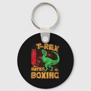 T-Rex hasst Boxen Lustiger Boxer Dinosaurier Tyran Schlüsselanhänger