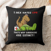 T-Rex hasst CPR, weshalb Dinosaurier ausgestorben  Kissen (Decke)