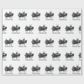 T-rex hasst Heben - Wählen Sie die Hintergrundfarb Geschenkpapier (Flach)