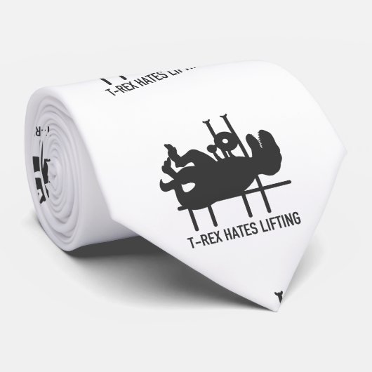 T-rex hasst Heben - Wählen Sie die Hintergrundfarb Krawatte (Gerollt)