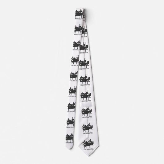 T-rex hasst Heben - Wählen Sie die Hintergrundfarb Krawatte (Rückseite)