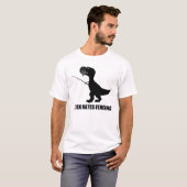 T-Rex hasst hellen T - Shirt einzäunen (Vorne ganz)