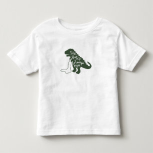 T-rex hasst Jump-Seil - Wählen Sie die Hintergrund Kleinkind T-shirt