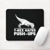T-Rex hasst Liegestütze Lustiger Fitness-Workout C Mousepad (Mit Mouse)