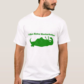 T-Rex hasst Masturbationlite-T-Shirt T-Shirt