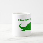 T-Rex hasst Masturbations-Tasse Kaffeetasse (Mittel)