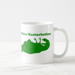 T-Rex hasst Masturbations-Tasse Kaffeetasse