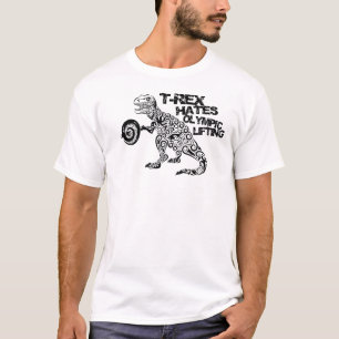 "T-Rex hasst olympisches anhebendes" T-Shirt