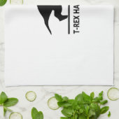 t-rex hasst pushups.ai geschirrtuch (Gefaltet)