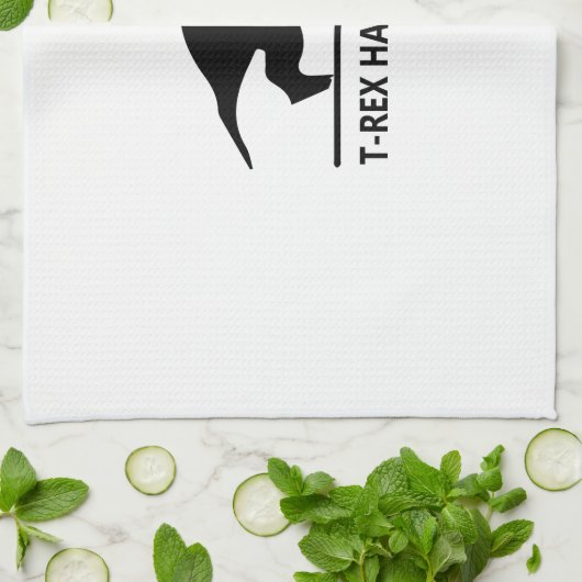 t-rex hasst pushups.ai geschirrtuch (Gefaltet)